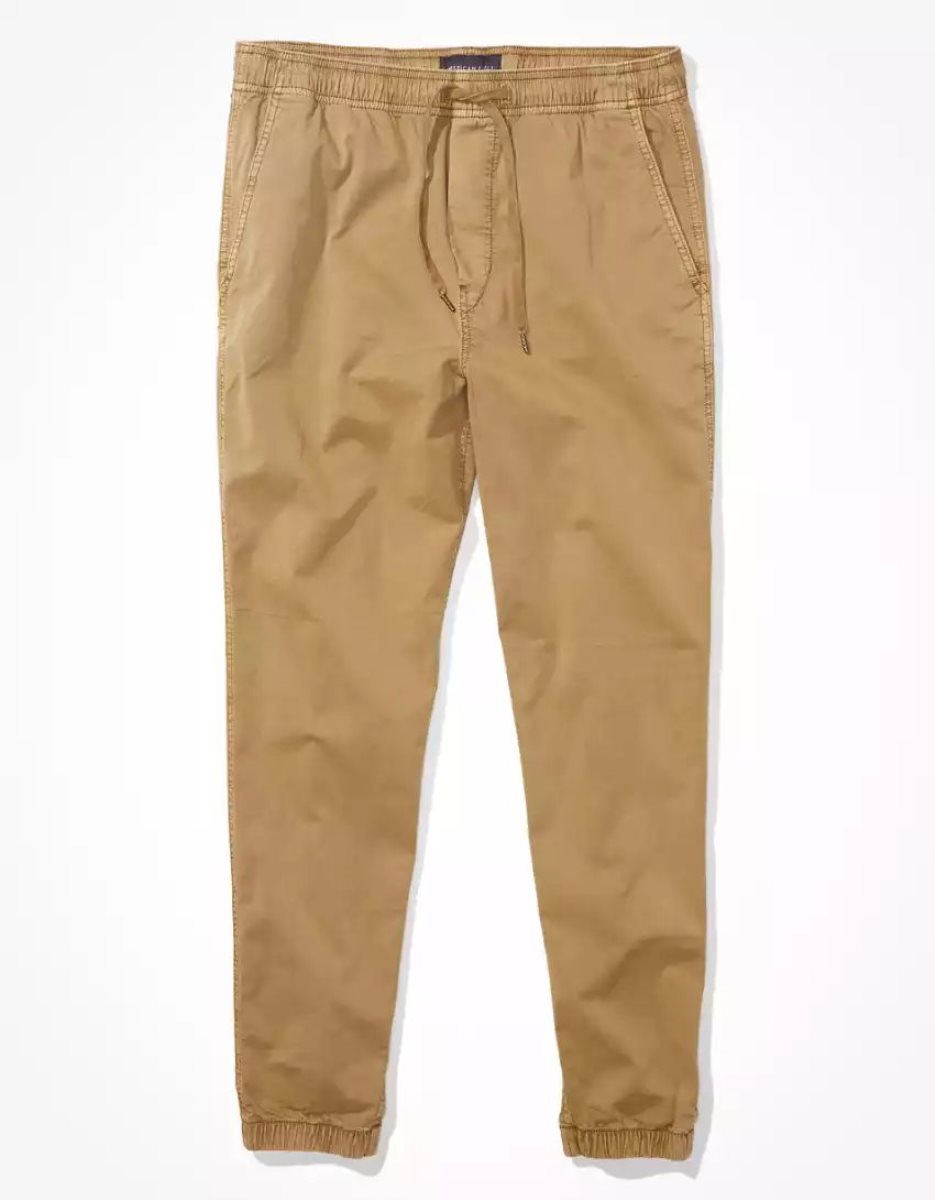 Pantalon American Eagle AE Trekker Jogger Kaki Homme | LFX-17201930